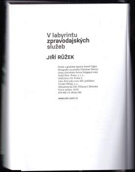 Jiří Růžek: V labyrintu zpravodajských služeb