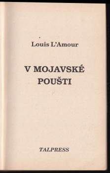 Louis L'Amour: V Mojavské poušti