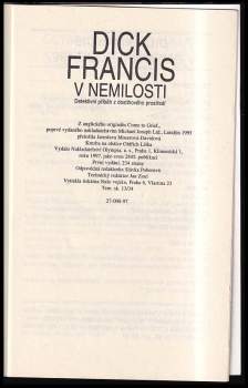 V nemilosti : detektivní příběh z dostihového prostředí