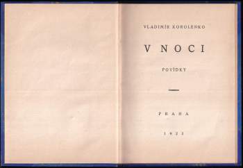 Vladimir Galaktionovič Korolenko: V noci
