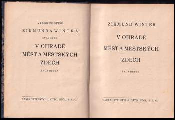 Zikmund Winter: V ohradě měst a městských zdech