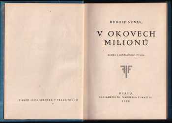 Rudolf Novák: V okovech milionů
