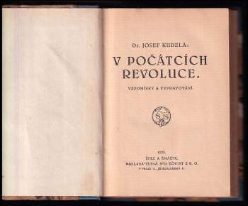 Josef Kudela: V počátcích revoluce