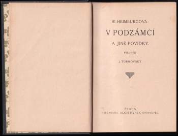 Wilhelmine Heimburg: V podzámčí a jiné povídky