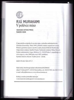 Ryū Murakami: V polévce miso