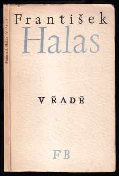 V řadě : verše 1938-1948 - František Halas (1948, František Borový) - ID: 809122