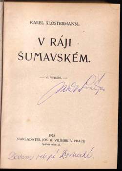 Karel Klostermann: V ráji šumavském