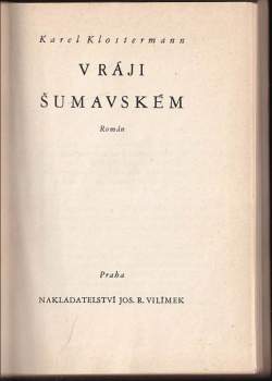 Karel Klostermann: V ráji šumavském
