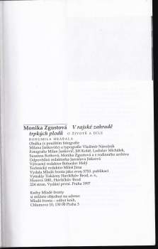 Monika Zgustová: V rajské zahradě trpkých plodů