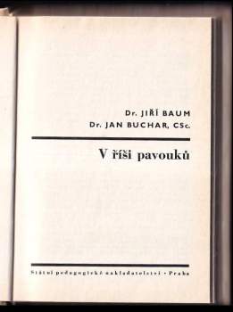 Jiří Baum: V říši pavouků