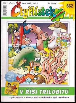 V říši trilobitů, Čtyřlístek 662