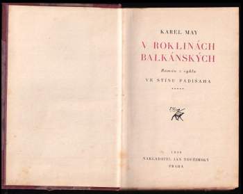 Karl May: V roklinách balkánských