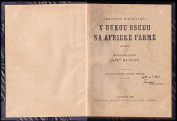 Florence Riddell: V rukou osudu na africké farmě