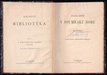 Julius Zeyer: V soumraku bohů