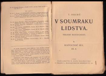 Tomáš Hrubý: V soumraku lidstva - Rozpoutané síly