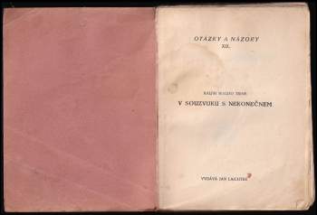 Ralph Waldo Trine: V souzvuku s nekonečnem, aneb, Dokonalý mír, moc a blahobyt