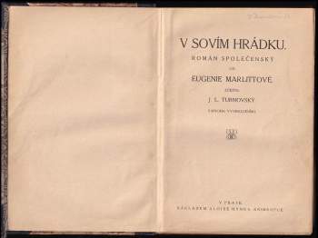 Eugenie Marlitt: V sovím hrádku