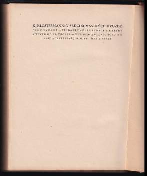 Karel Klostermann: V srdci šumavských hvozdů