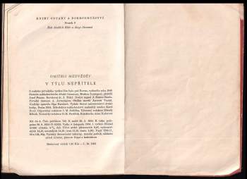 Dmitrij Nikolajevič Medvedev: V týlu nepřítele