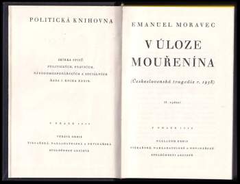 Emanuel Moravec: V úloze mouřenína