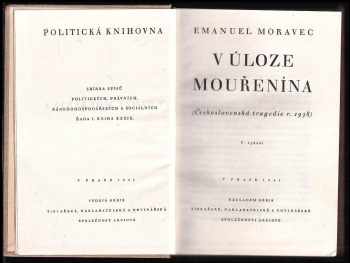 Emanuel Moravec: V úloze mouřenína