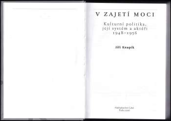 Jiři Knapík: V zajetí moci