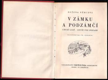 Božena Němcová: V zámku a podzámčí ; (Chudí lidé ; Chyše pod horami)