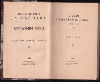 Josef Svatopluk Machar: V záři hellenského slunce