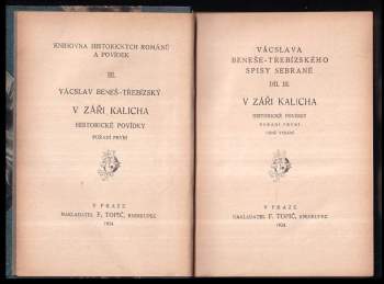 V záři kalicha : historické povídky - pořadí první