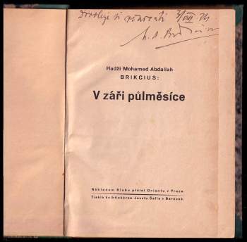 Mohamed Abdallah-hadži Brikcius: V záři půlměsíce