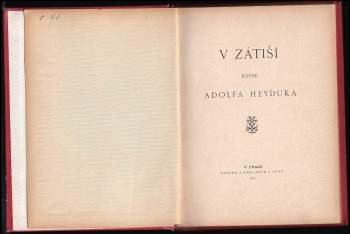 Adolf Heyduk: V zátiší