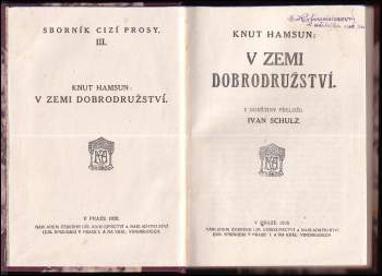 Knut Hamsun: V zemi dobrodružství