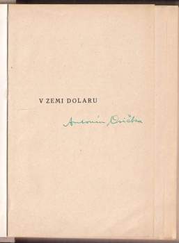Antonín Osička: V zemi dolaru