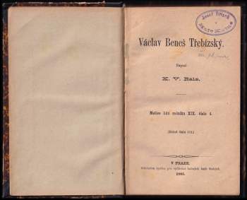 Karel Václav Rais: Václav Beneš Třebízský