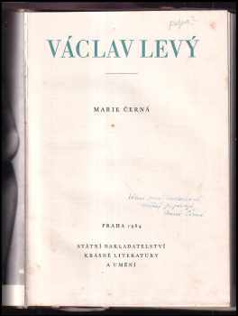 Milena Černá: Václav Levý