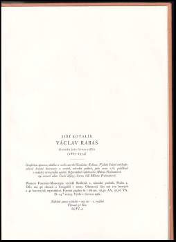 Jiří Kotalík: Václav Rabas