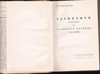 Thomas Sigismund Stribling: Vaidenové