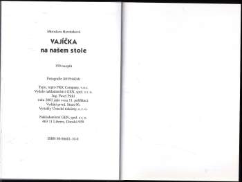 Miroslava Havránková: Vajíčka na našem stole
