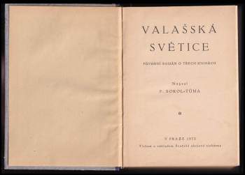 František Sokol Tůma: Valašská světice