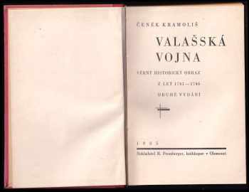 Čeněk Kramoliš: Valašská vojna