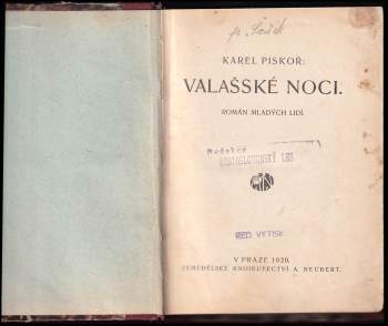Karel Piskoř: Valašské noci
