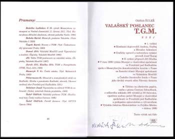 Oldřich Šuleř: Valašský poslanec T.G.M