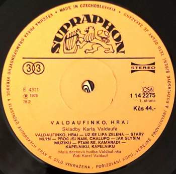 Valdaufinka: Valdaufinko, Hraj! (Skladby Karla Valdaufa)