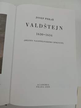 Josef Pekař: Valdštejn
