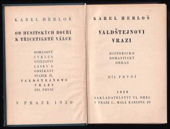 Karl Herloßsohn: Valdštejnovi vrazi