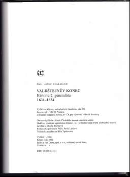 Josef Kollmann: Valdštejnův konec
