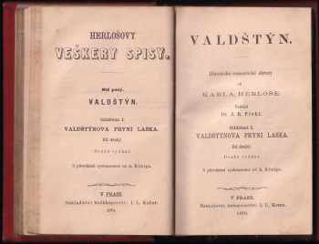 Josef Bojislav Pichl: Valdštýnova první láska