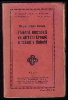 Válečné možnosti ve střední Evropě a tažení v Habeši