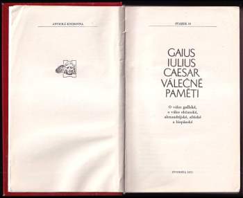 Gaius Iulius Caesar: Válečné paměti