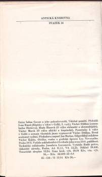 Gaius Iulius Caesar: Válečné paměti